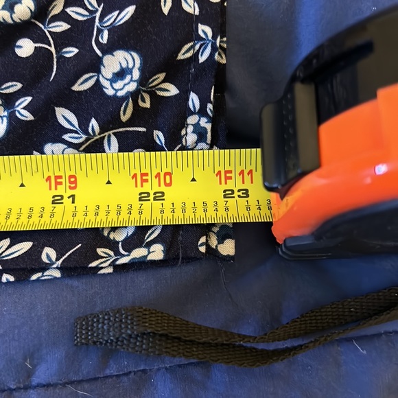 One length dress size 16 P color blue, white floral pattern - Picture 5 of 10